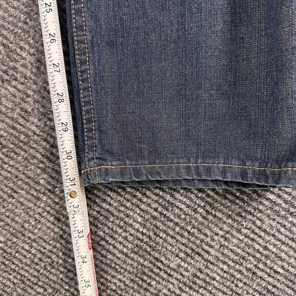 Men’s Button Fly London Straight Leg Faded Jeans W34xL31 - Picture 5 of 7